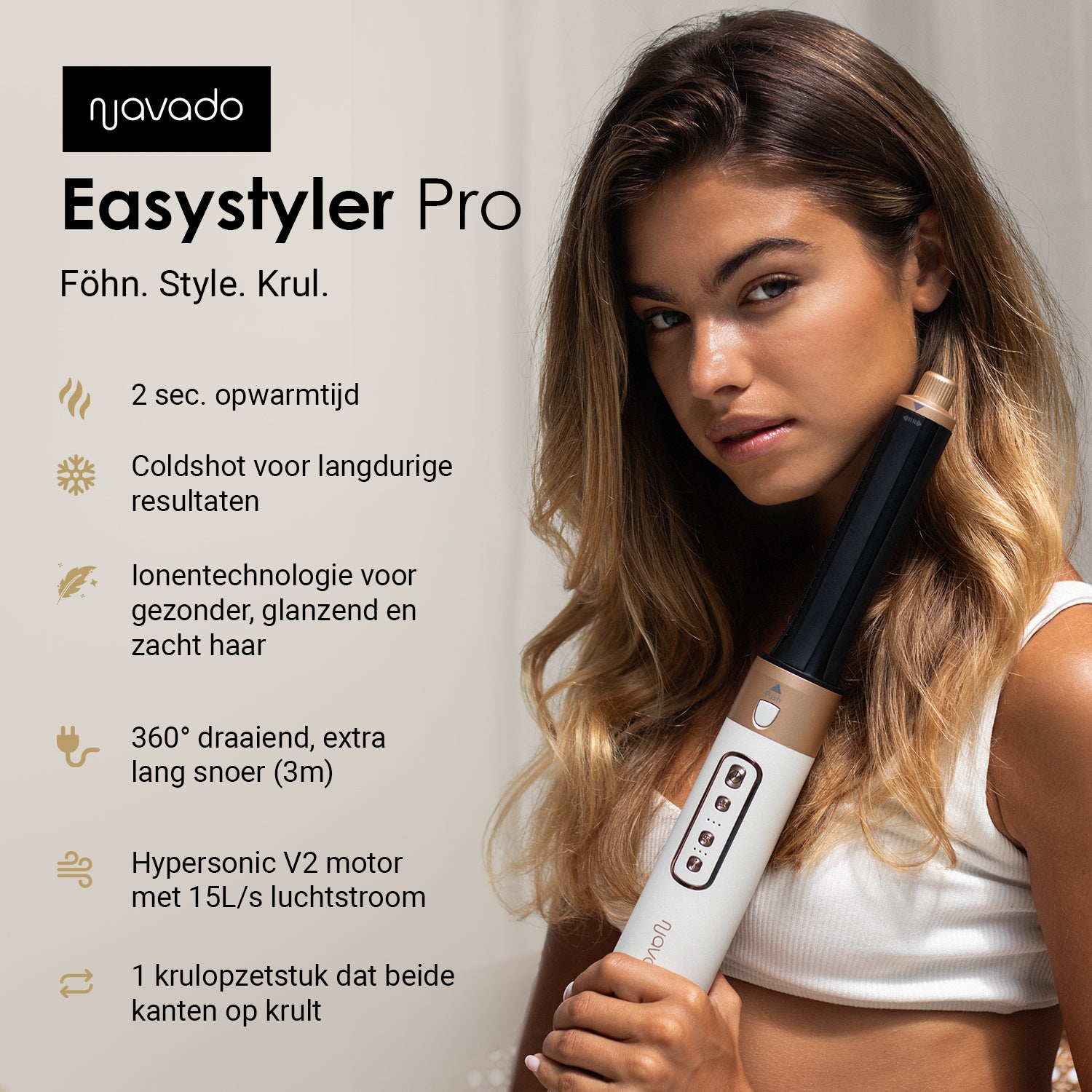 Easystyler Pro - Airstyler blanc