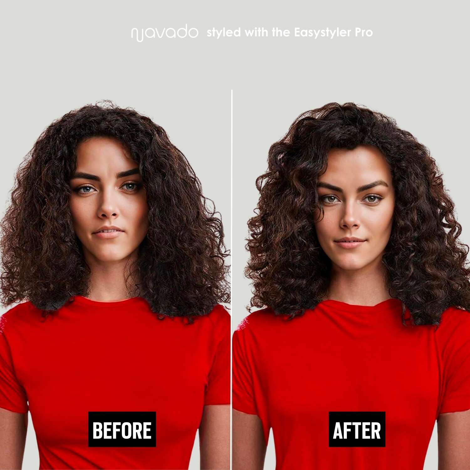 Résultat diffuseur Navado Easystyler Pro - Avant et après